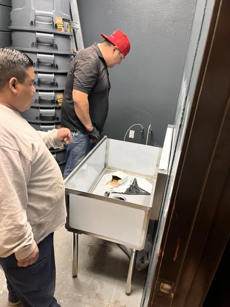 Commercial plumbing and sink installation in Smithville